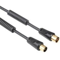 Hama Antenna Cable Coaxial Male Plug - Coaxial Female Jack, 5 m, 75 dB (00042764)